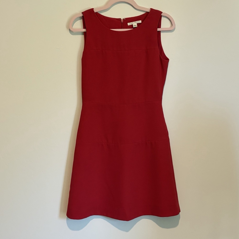 Banana Republic Red Sleeveless Dress Size 2 Tailored Taylor's Seam
